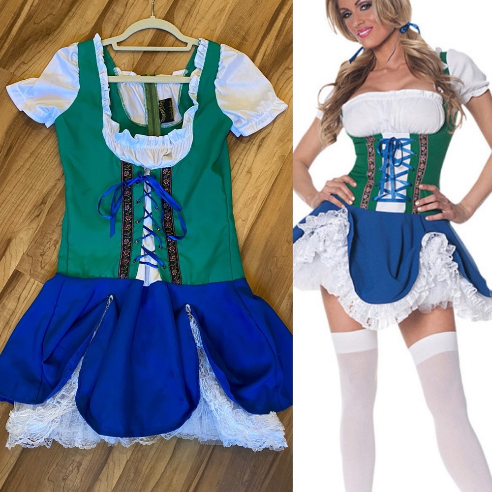 Oktoberfest German Dirndl Costume Minidress